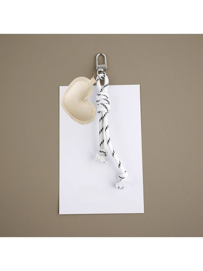 Keypus - Heart Shaped Faux Leather Keychain