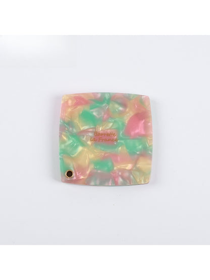 Mirroray - Small Square Mirror of Acetic Acid Plate