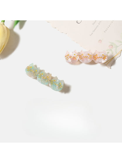 Beau - Colorful Cat Shaped Hair Clips