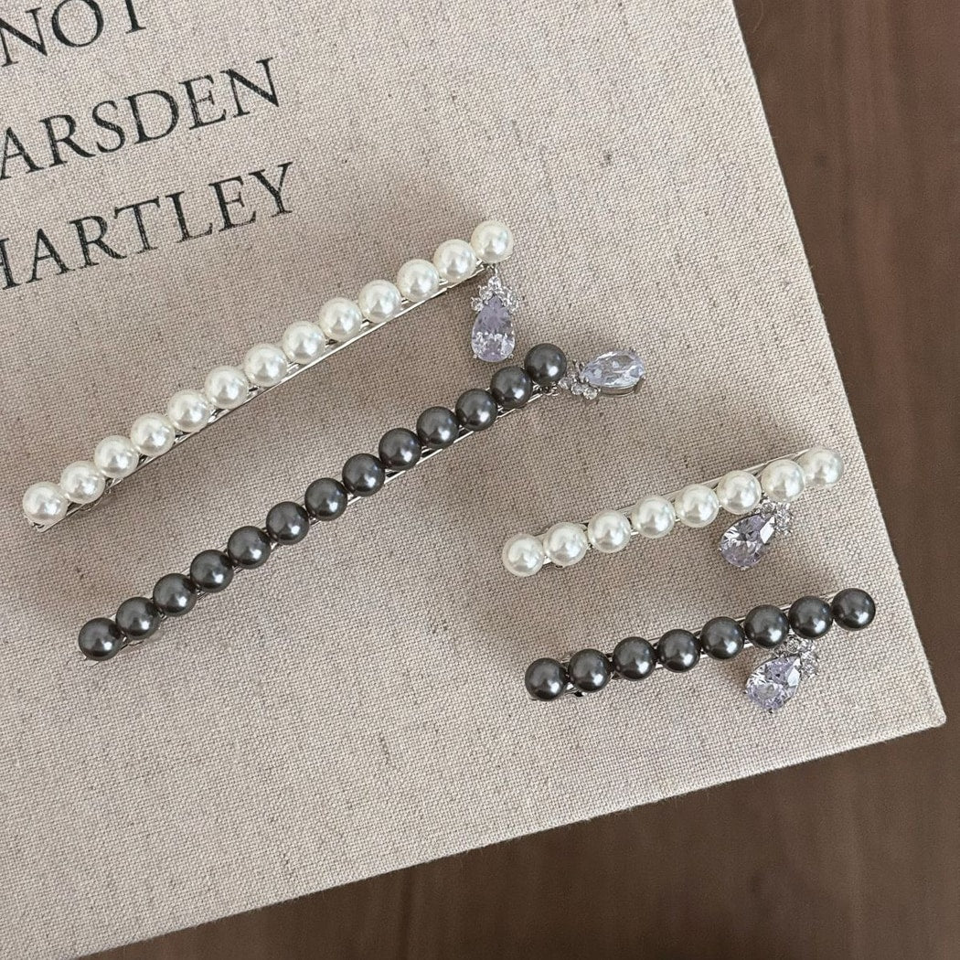 Beau - Elegant Dangle Beads Hair Clip