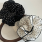 Gifty - Polka Dot Bow Ruffled Ponytail Scrunchie