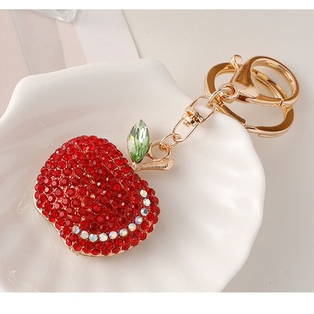 Keypus - Christmas Theme Apple Shape Keychain
