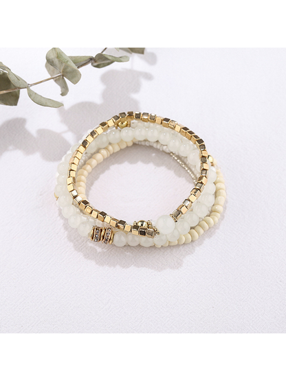 Lovra - Square Beaded Bohemian Multilayer Bracelet