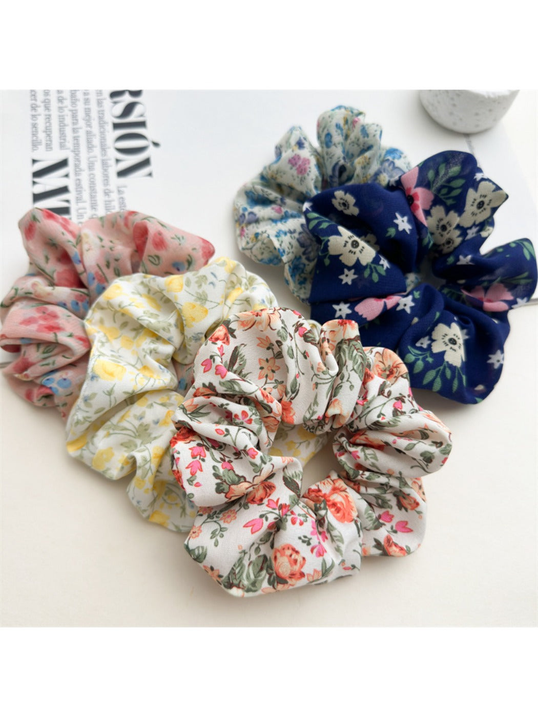 Gifty - Chiffon Floral Hair Scrunchie