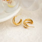 Earedge - Chic Multi Layer Hoop Earrings