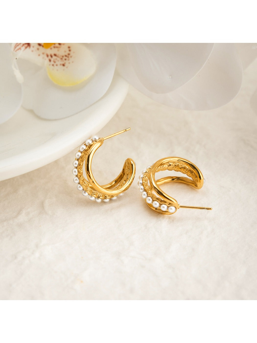 Earedge - Chic Multi Layer Hoop Earrings