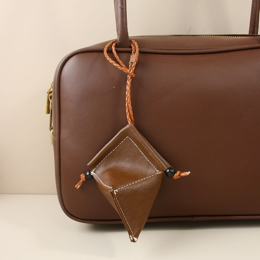 Keypus - Retro PU Bag Shape Bag Charm Keychain