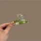 Beau - Geometric Line Detail Plastic Side Bangs Claw Clip