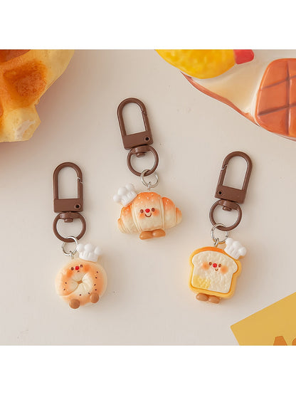 Keypus - Cute Cartoon Bread Shaped Keychain