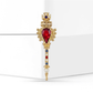 Brovia - Vintage Baroque Wand Geometric Alloy Brooch
