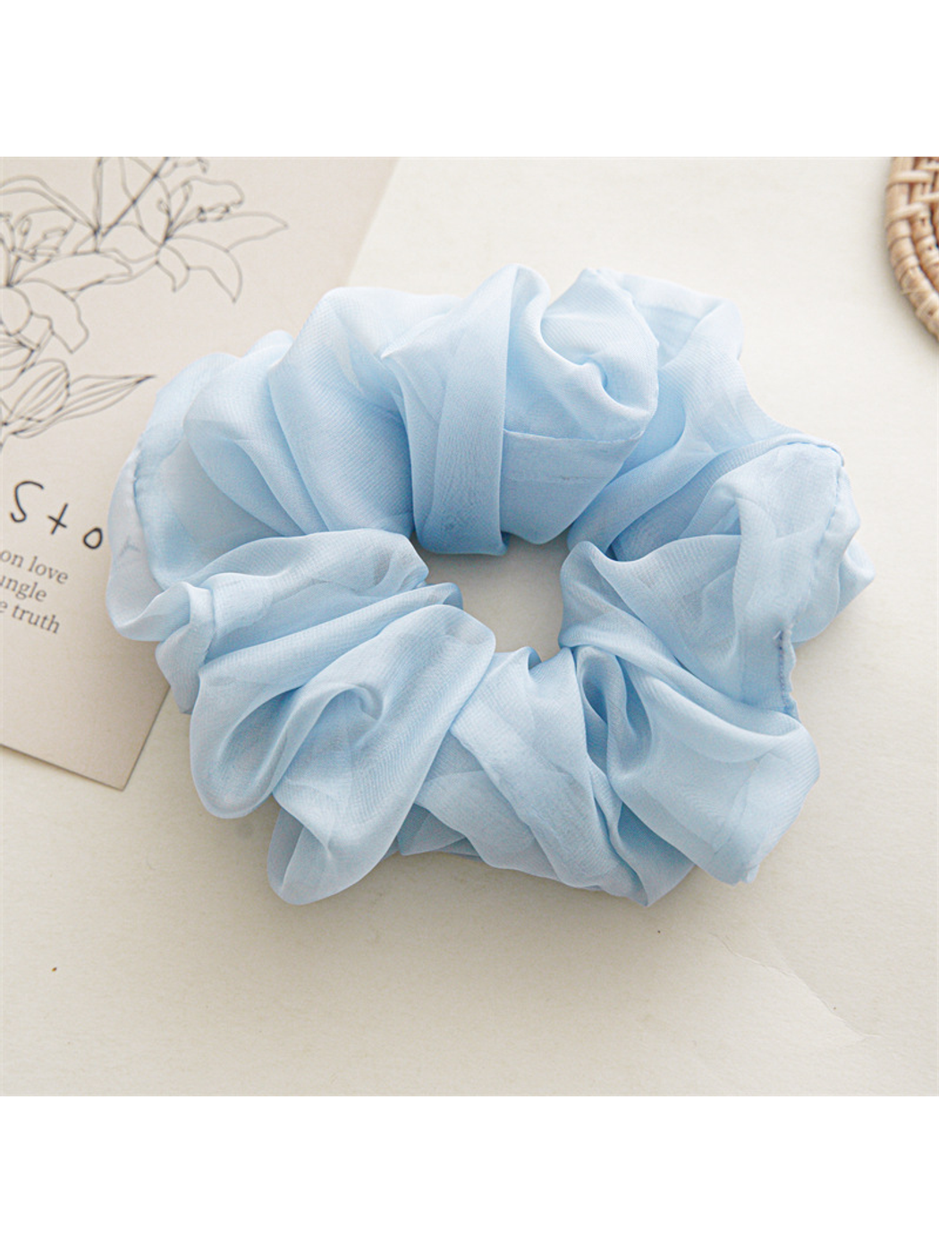 Gifty - Large Soft Chiffon Hair Scrunchie