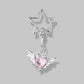Keypus - Hollow Star Bow Pendant Keychain