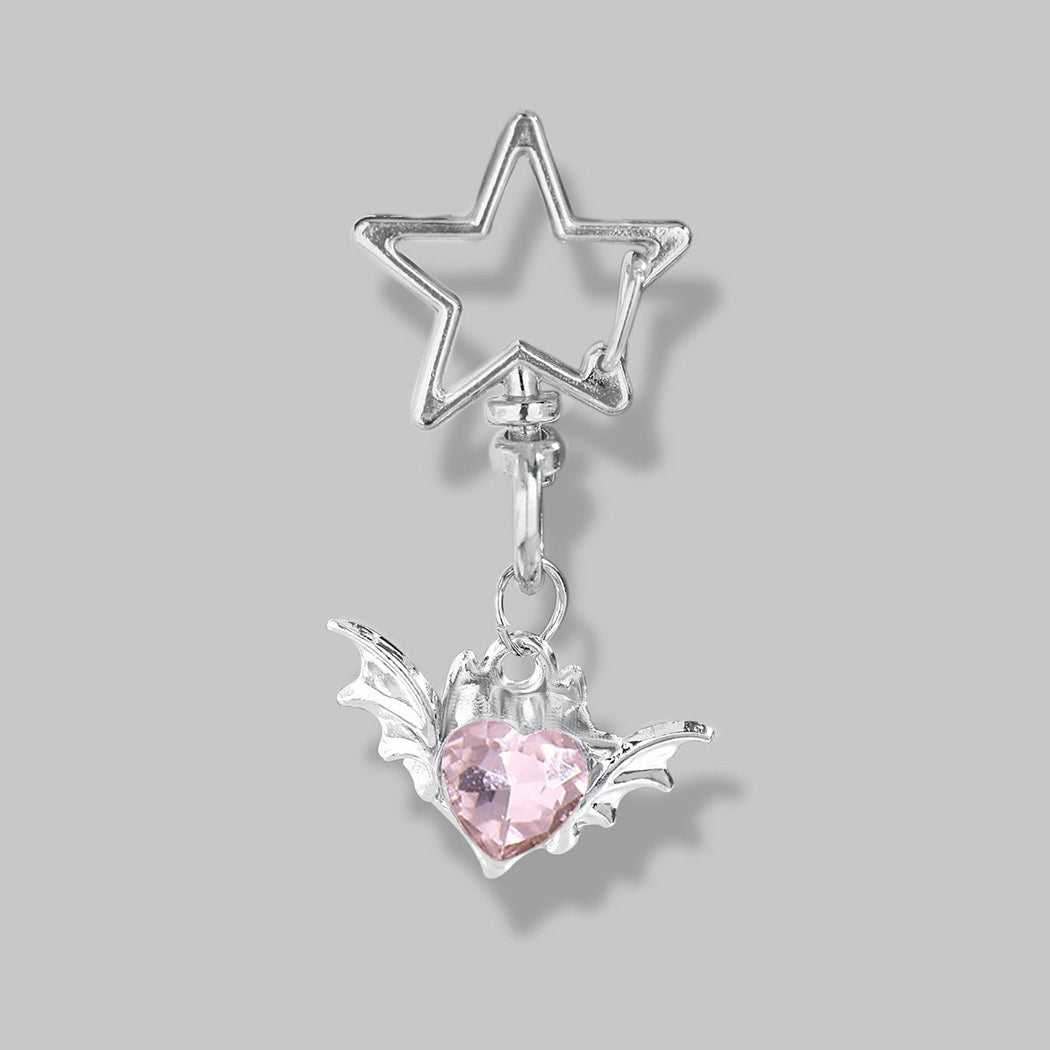 Keypus - Hollow Star Bow Pendant Keychain