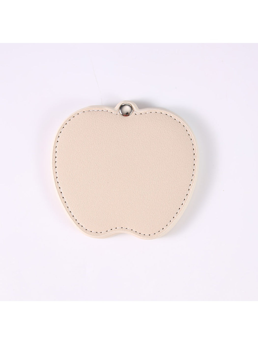 Mirroray - Apple Shaped Leather Makeup Mirror Rotating