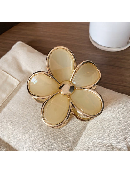Beau - Five Petal Flower Hair Claw Clip