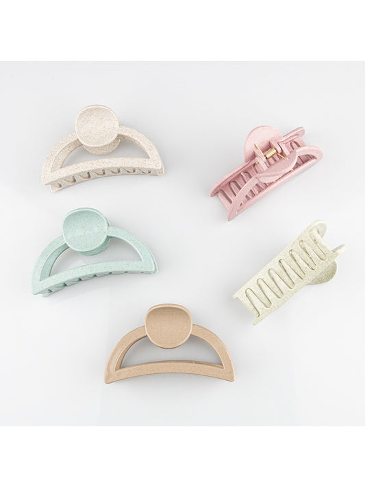 Beau - Minimalist Half Round Openwork Claw Clip