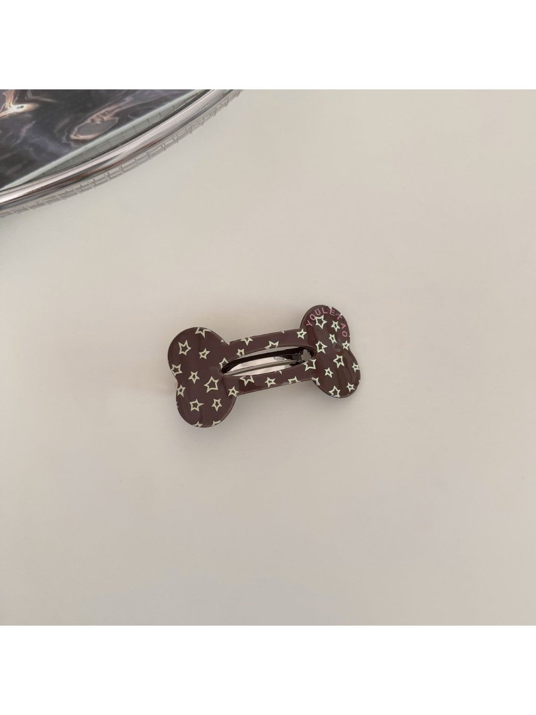 Beau - Acetate Fiber and Alloy Bone Shape French Barrette