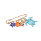 Brovia - Alloy Plastic Ocean Motif Decorative Brooch