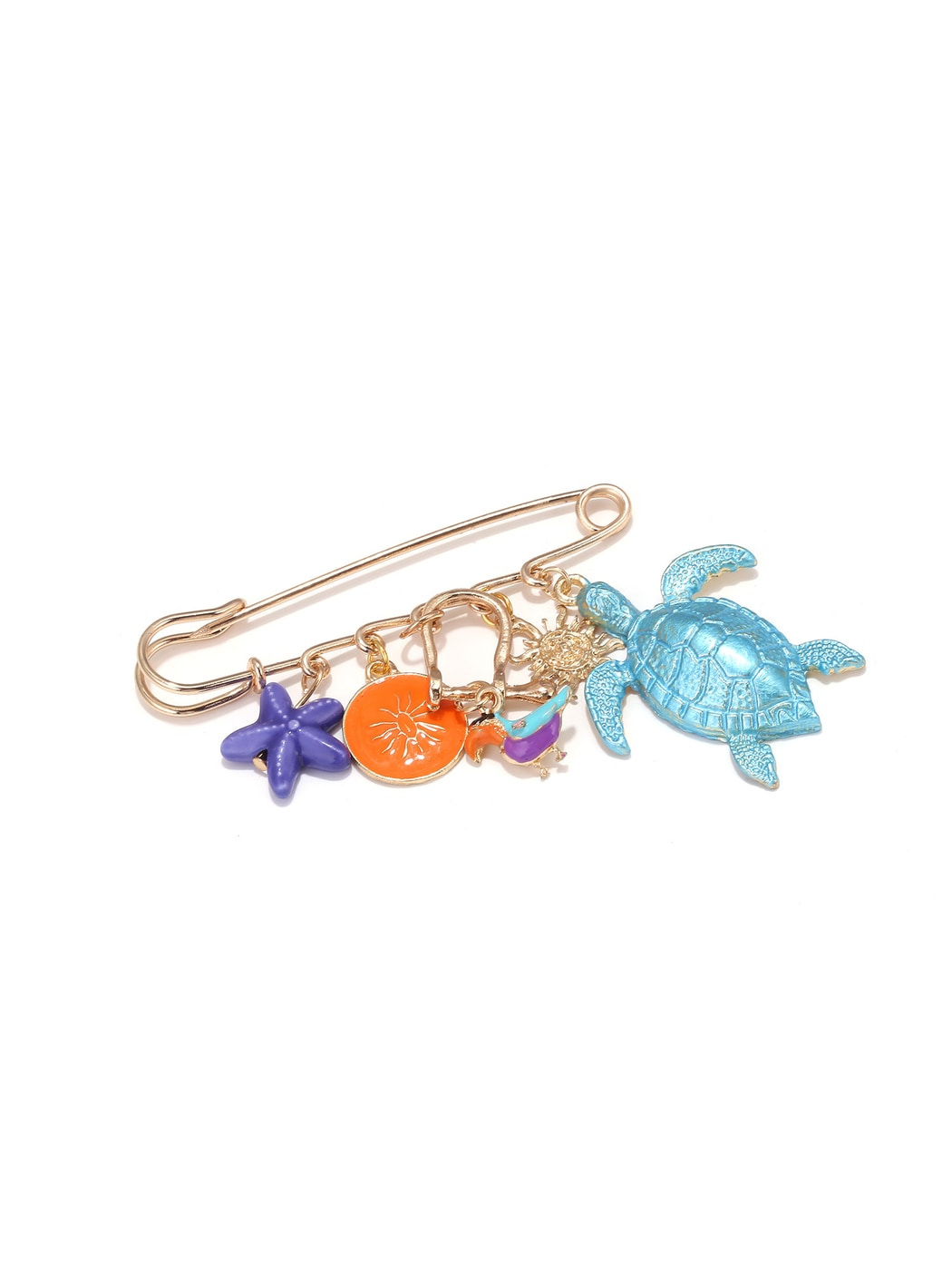 Brovia - Alloy Plastic Ocean Motif Decorative Brooch