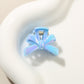 Beau - Glossy Plastic Bow Detail Side Hair Claw Clip