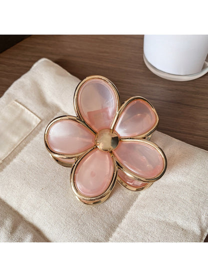 Beau - Five Petal Flower Hair Claw Clip
