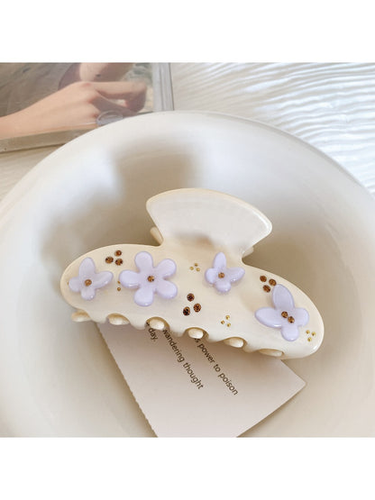Beau - Fresh Flower Butterfly Pattern Hair Clip