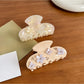 Beau - Cute Floral Print Hair Claw Clip