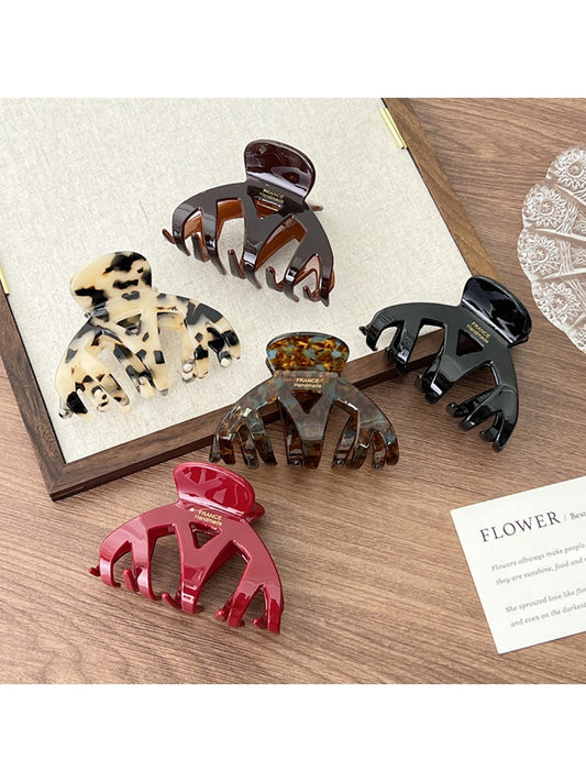 Beau - Retro Geometric Chunky Hair Claw Clip