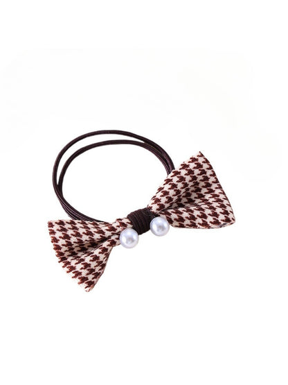 Gifty - Waffle Patterned Bow Hair Tie