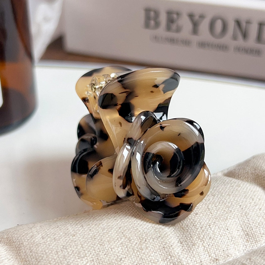 Beau - Acetate Rose Flower Claw Clip