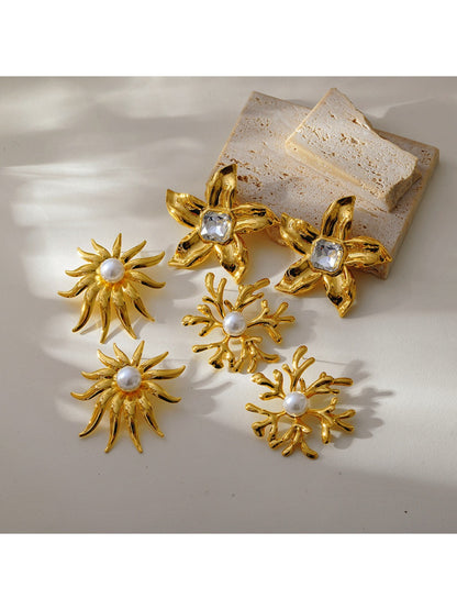 Earedge - Elegant Floral Shaped Earrings