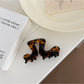 Beau - Geometric Acetate Curved Claw Hair Clip