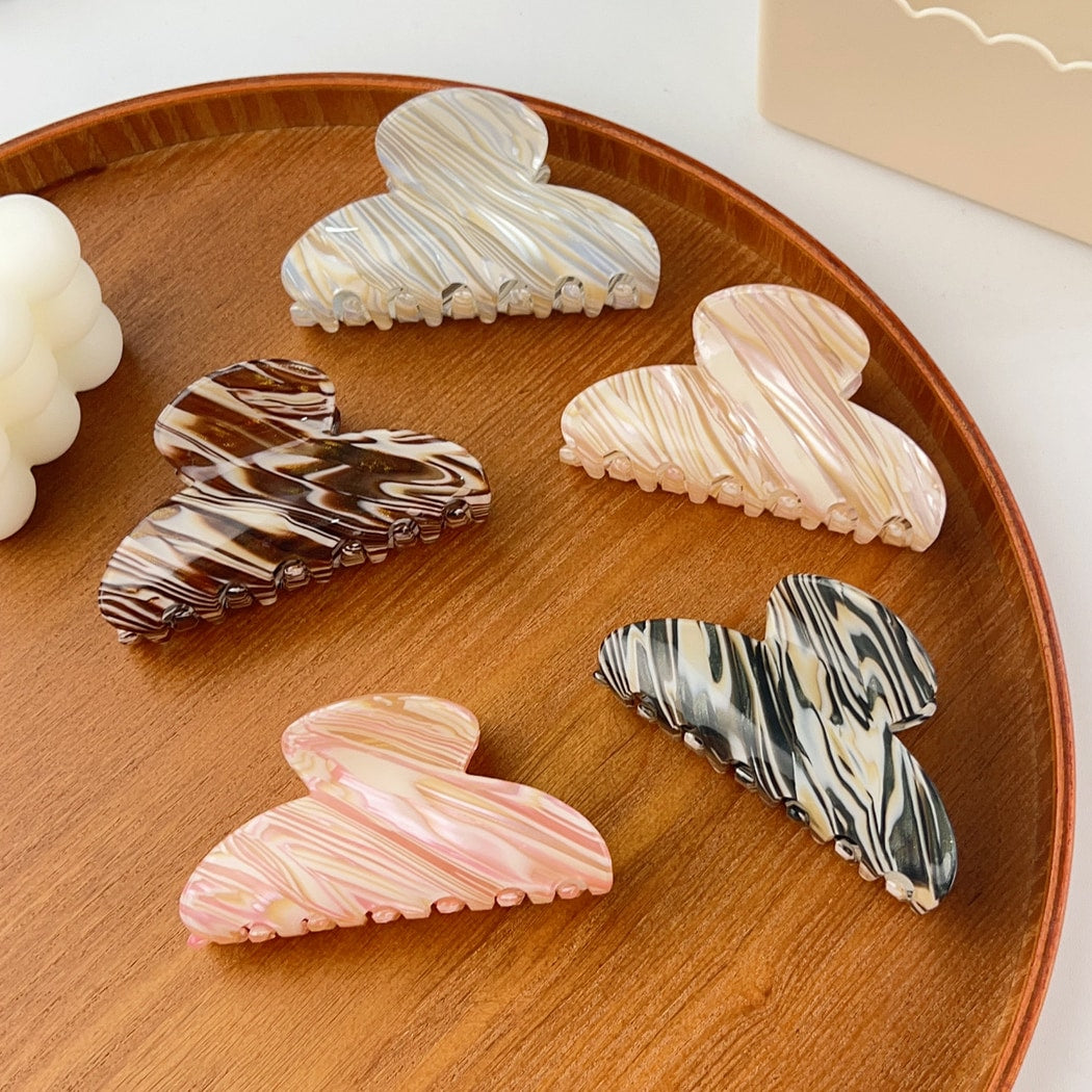 Beau - Elegant Style Marble Print Claw Clip