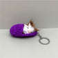 Keypus - Sleeping Cat Shaped Bag Charm Keychain