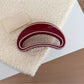 Beau - Red Irregular-Shaped Hair Clip