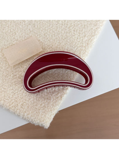 Beau - Red Irregular-Shaped Hair Clip
