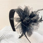 Gifty - Feather And Floral Embellished Headband