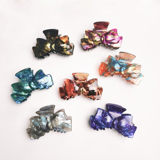 Beau - Starry Dyed Bow Shaped Claw Clip