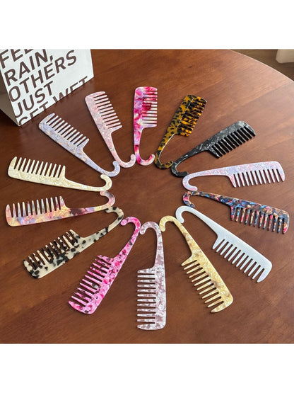Camerow - Stylish Acetate Long Hair Comb with Hook