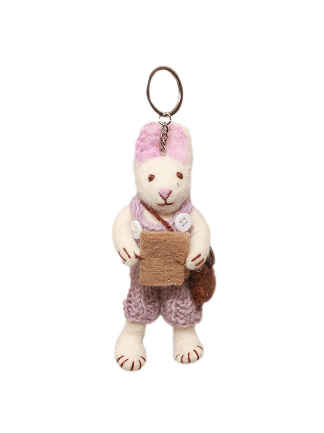 Feltery - Cute 3D Bunny Keychain Bag Charm Gift