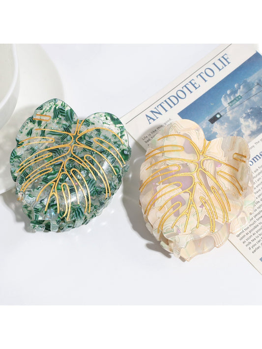 Beau - Vine Leaf Shaped Acetate Hair Clip