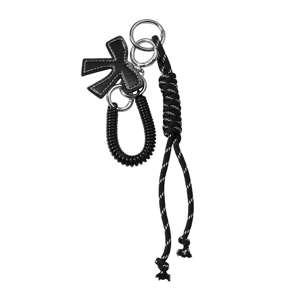 Keypus - Y2K Style Solid Bow Cord Keychain