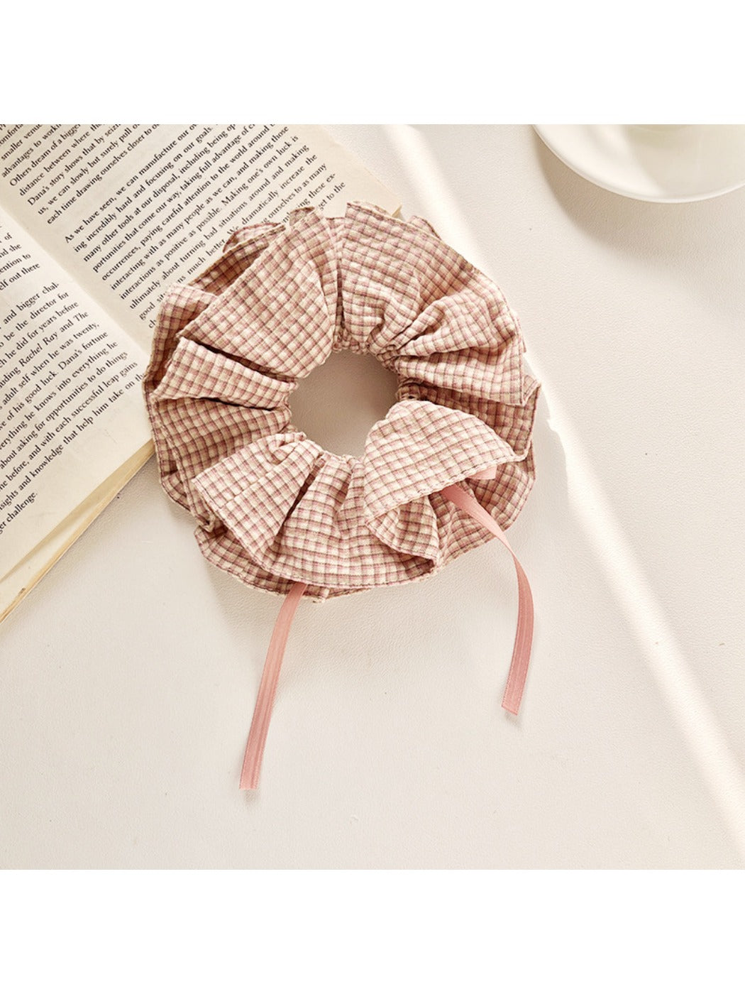 Gifty - Plaid Scrunchie Hair Tie for Women