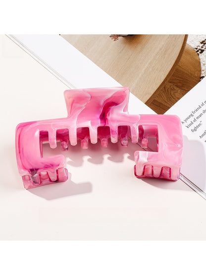 Beau - Geometric Marble Style PC Claw Hair Clip
