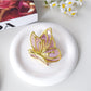Beau - Gold Edge Butterfly Decorative Plastic Claw Clip