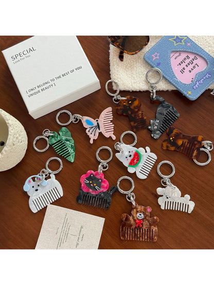 Keypus - Animal Shape Comb Bag Charm Keychain