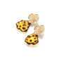 Earedge - Leopard Leaf Dangle Alloy Earrings