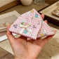 Beau - Bow Floral Rabbit Print Fabric Claw Clip