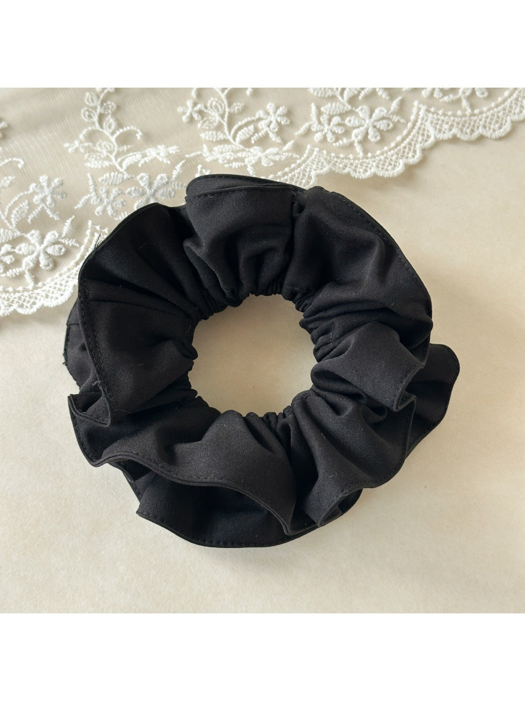 Gifty - Brown Wrinkle Double Scrunchie