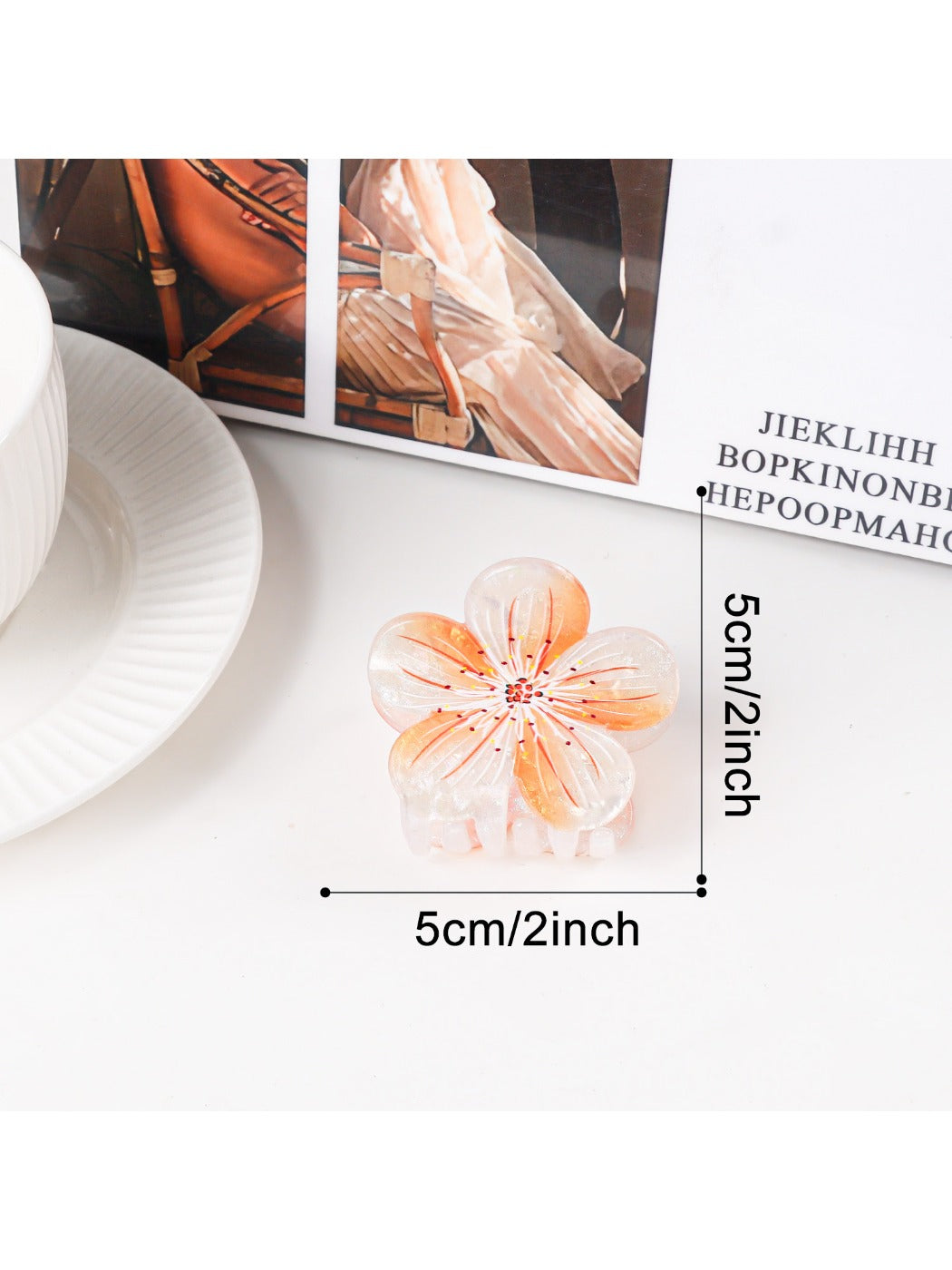 Beau - Elegant Floral Shaped Hair Claw Clip